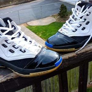 5.5 youth Jordan 16.5's Blue/black/White
